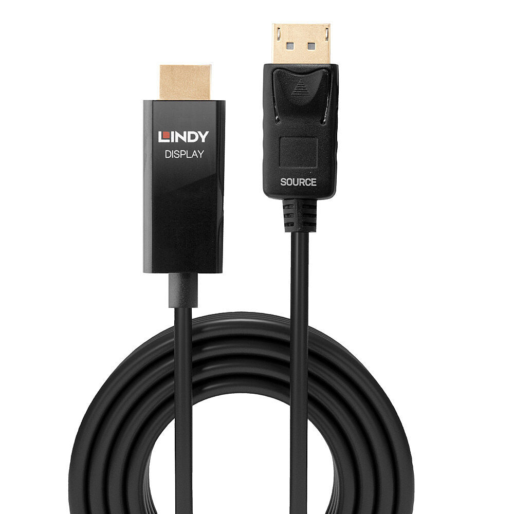 Lindy 2m Active DisplayPort to HDMI Cable with HDR