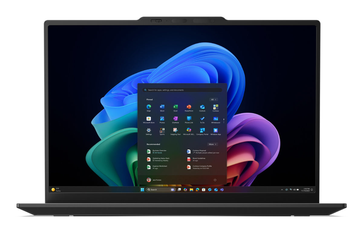 Lenovo ThinkPad X1 Carbon Gen 14 Aura Edition Copilot+ PC Intel Core Ultra 7 355 Laptop 35.6 cm (14") Touchscreen WUXGA 32 GB LPDDR5x-SDRAM 512 GB SSD Wi-Fi 7 (802.11be) Windows 11 Pro UK English Black