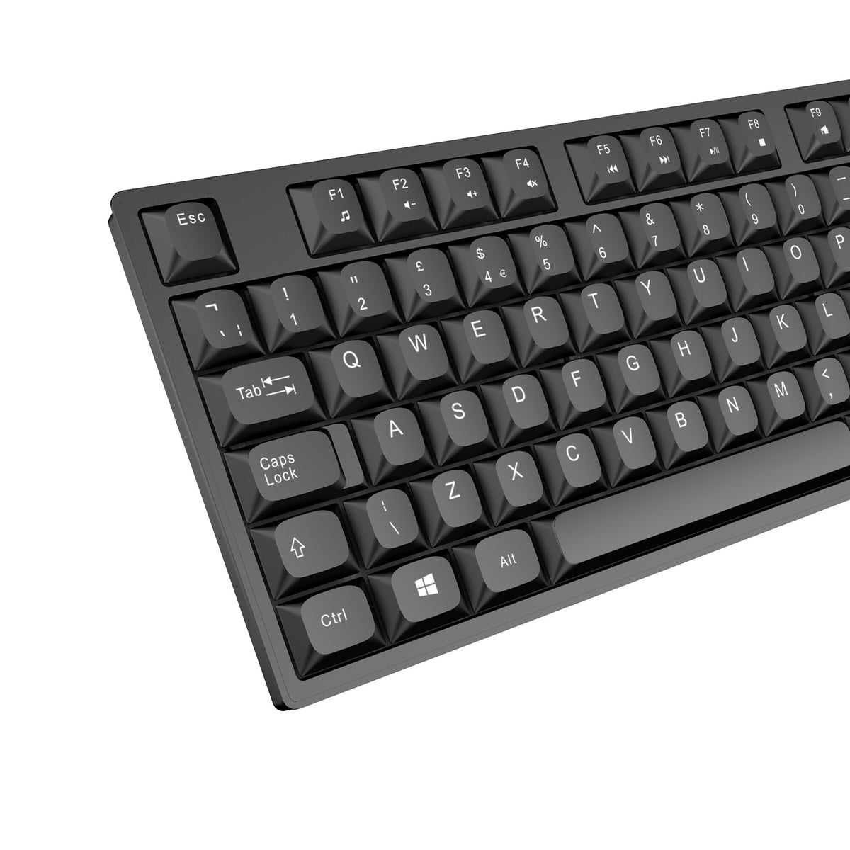 VIDA OFFICE 2IN1 USB KIT keyboard Mouse included Home/Office QWERTY UK English Black
