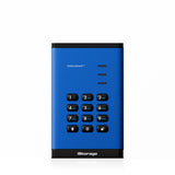 iStorage diskAshur³ 1 TB Blue | Secure Portable Hard Drive | FIPS 140-3 Level 3 Complaint |Common Criteria EAL 5+ | PIN protected | AES-XTS 256-bit hardware encryption | GDPR, TAA Compliant | Dust/Water Resistant |