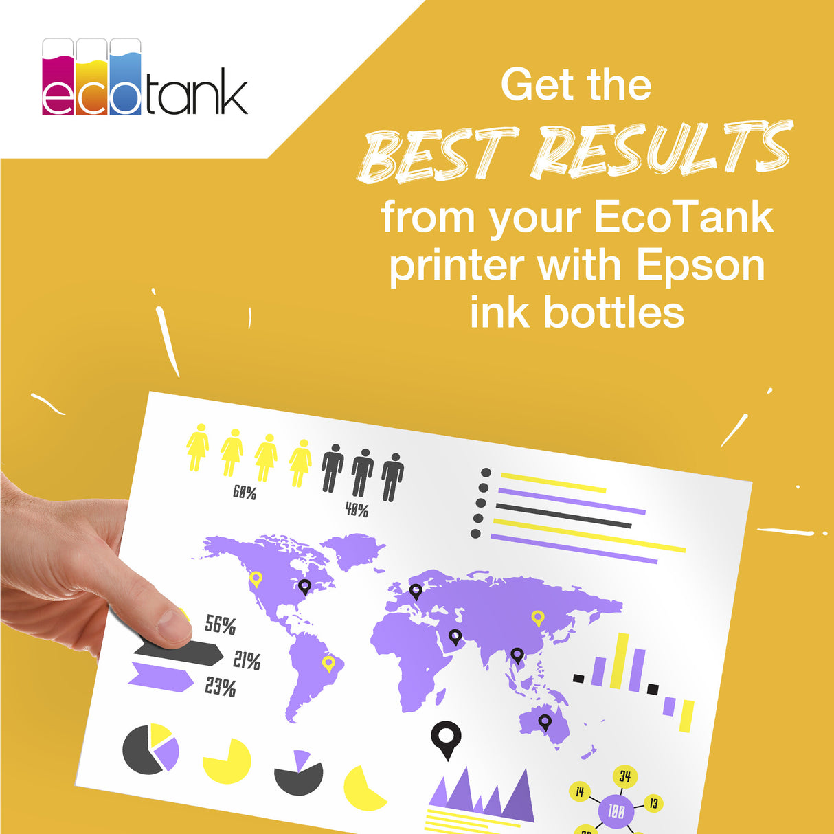 Epson 113 EcoTank Pigment Magenta ink bottle