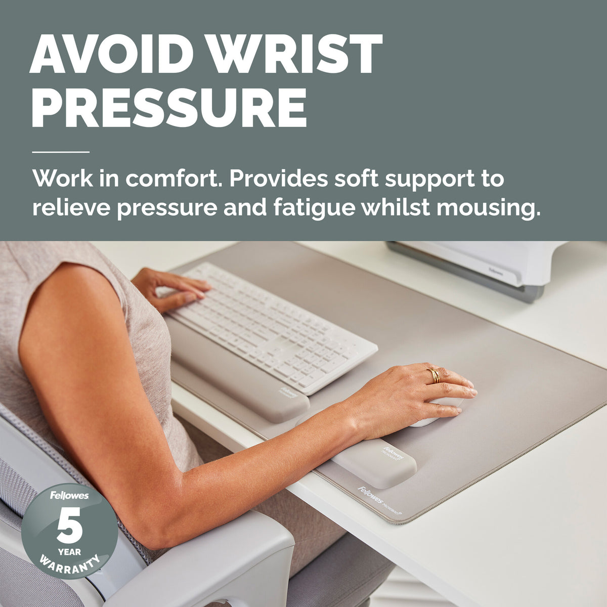 Fellowes Breyta - Wrist rest - sand