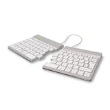 R-Go Tools Ergonomic keyboard R-Go Split Break with break software, ergonomic split keyboard, QWERTY (UK), Bluetooth, white