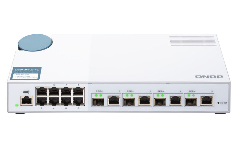 QNAP QSW-M408-4C network switch Managed L2 Gigabit Ethernet (10/100/1000) White