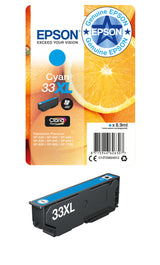 Epson Oranges 33XL Claria Premium Single Cyan Ink