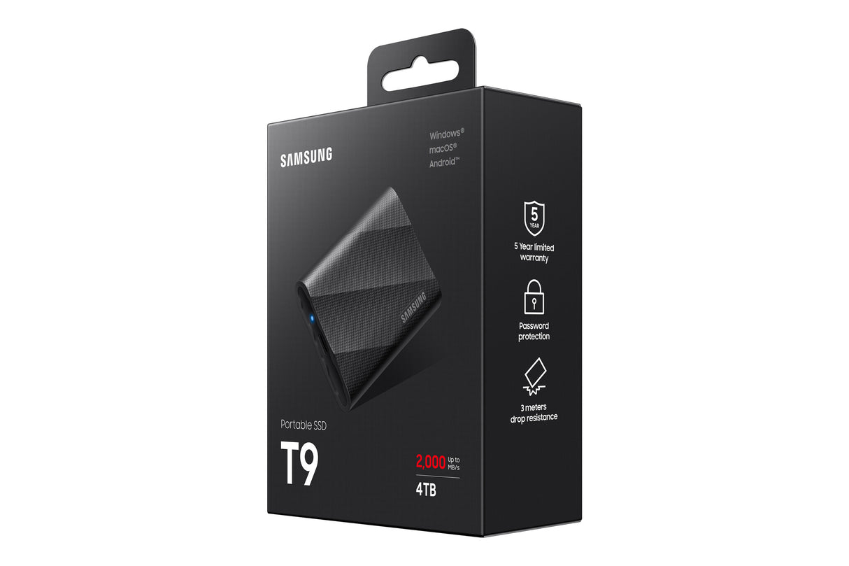 Samsung MU-PG4T0B 4 TB USB Type-C 3.2 Gen 2 (3.1 Gen 2) Black