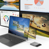 j5create JCA366-N USB-C™ to 4-Port HDMI™ Multi-Monitor Adapter, Silver