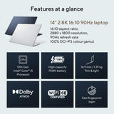 ASUS Zenbook 14 OLED UX3402VA-KN114W Intel® Core™ i5 i5-1340P Laptop 35.6 cm (14") Touchscreen 2.8K 16 GB LPDDR5-SDRAM 512 GB SSD Wi-Fi 6E (802.11ax) Windows 11 Home Blue