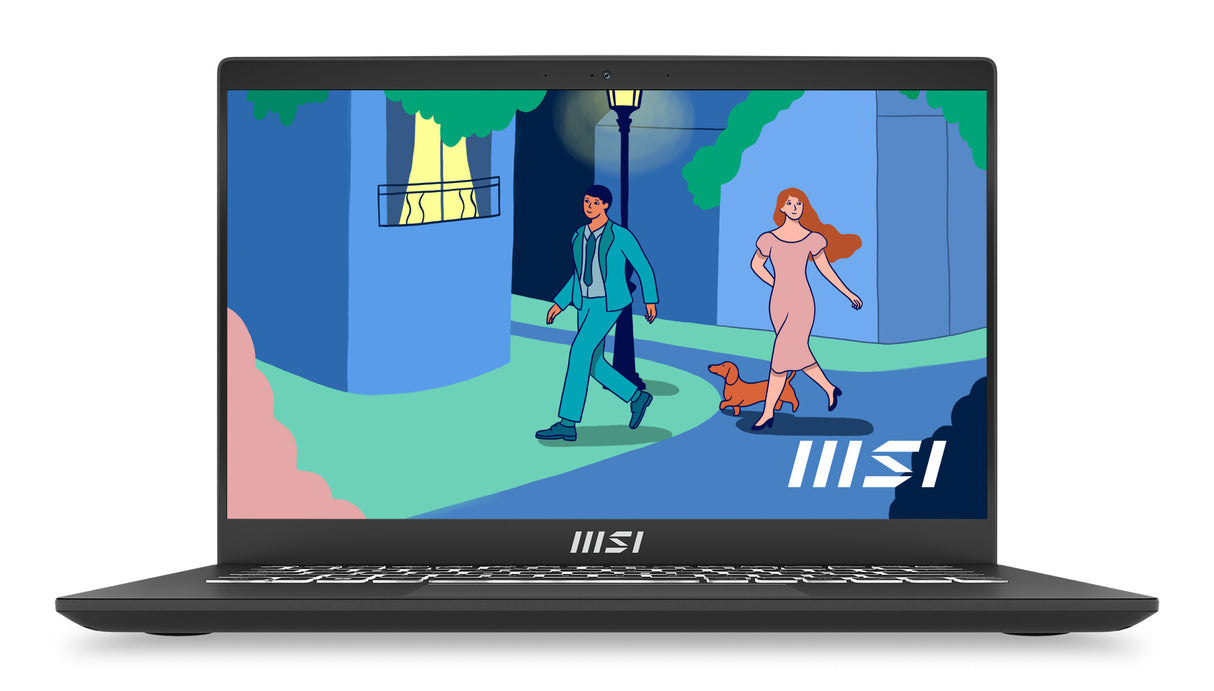 MSI Modern 14 C7M-074UK AMD Ryzen™ 5 7530U Laptop 35.6 cm (14") Full HD 8 GB DDR4-SDRAM 512 GB SSD Wi-Fi 6E (802.11ax) Windows 11 Home Black