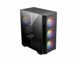 MSI MAG Forge M100R Midi Tower Black, Transparent