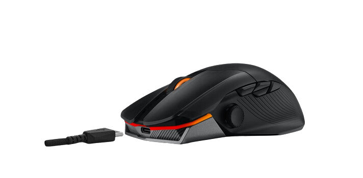 Ratón para juegos Asus ROG Chakram X Origin, con cable/inalámbrico/Bluetooth, 36000 DPI, joystick programable, iluminación RGB