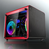 RAIJINTEK METIS EVO TGS Mini Tower Red