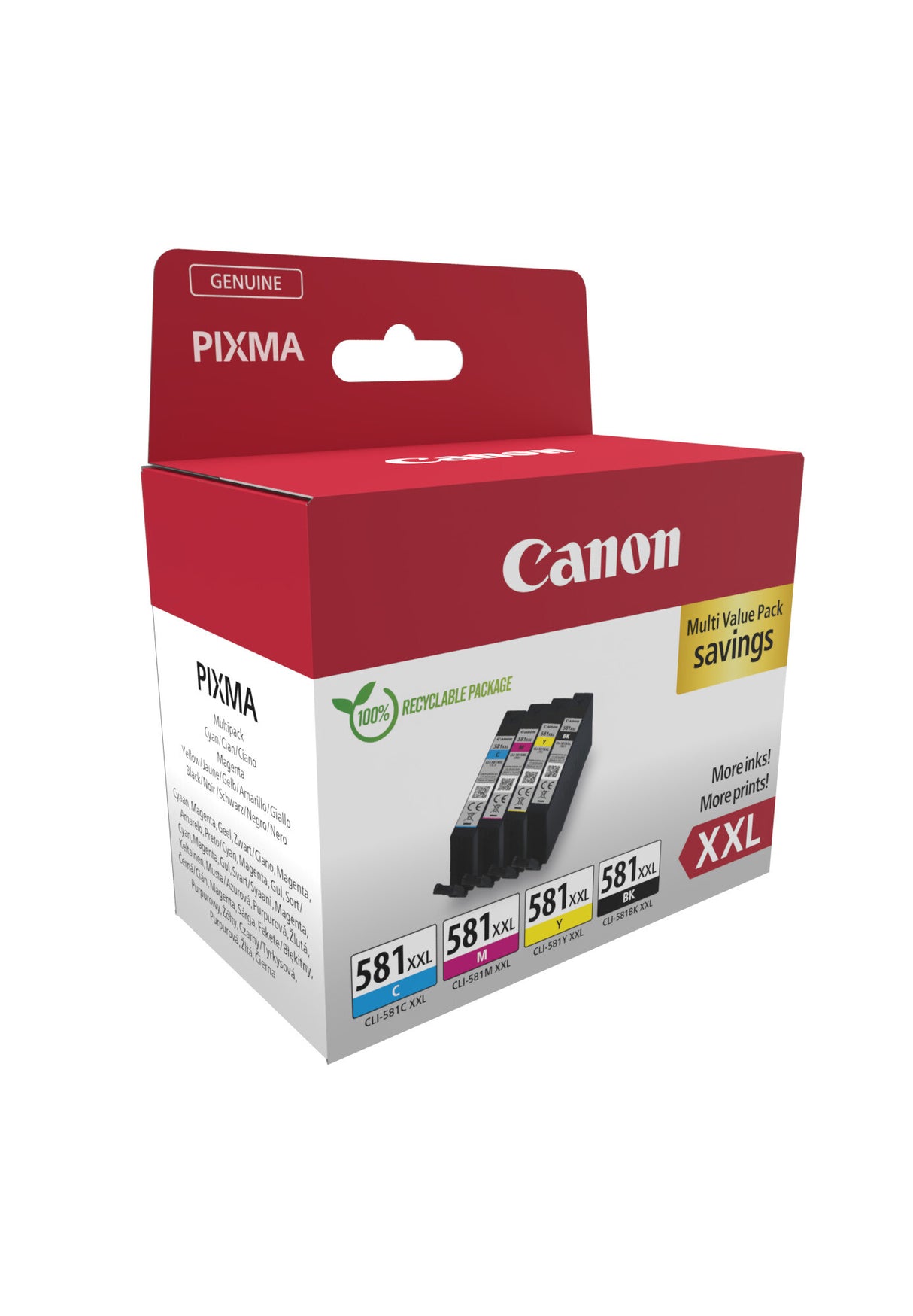 Canon 1998C007 ink cartridge 4 pc(s) Original Black, Cyan, Magenta, Yellow