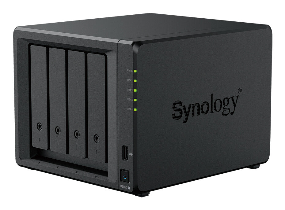 Synology DiskStation DS925+ NAS Ryzen Embedded V1500B 4 GB DDR4 48 TB HDD Black