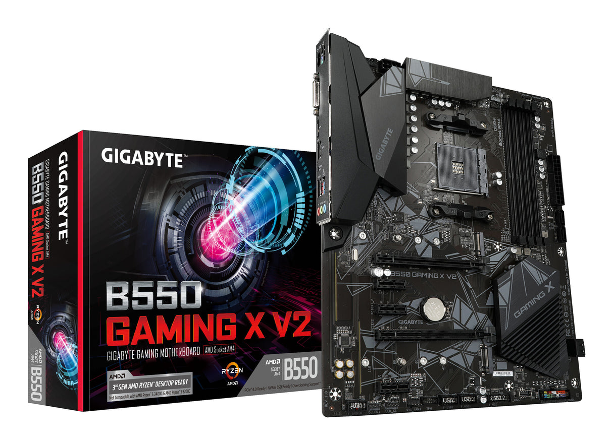 Carte mère Gigabyte B550 GAMING X AMD Socket AM4 ATX DVI/HDMI double M.2 USB 3.2 Gen2