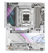 GIGABYTE X870E AORUS MASTER X3D ICE Motherboard - Supports AMD Ryzen 9000 CPUs, 18+2+2 Phases Digital VRM, up to 9000Hz DDR5 (OC), 2xPCIe 5.0 + 3xPCIe 4.0, Wi-Fi 7, 10GbE LAN, USB 4