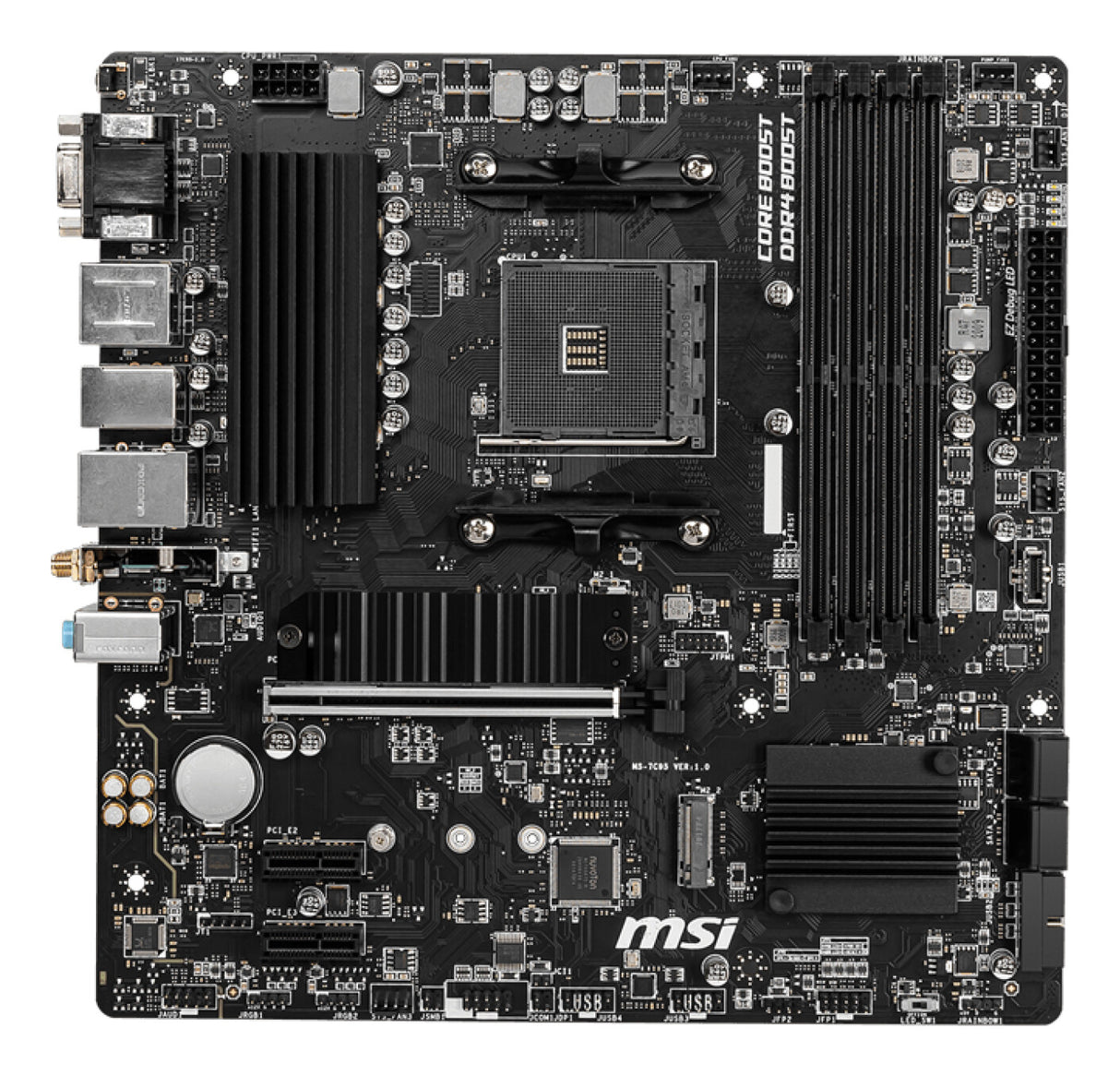 MSI B550M PRO-VDH WIFI motherboard AMD B550 Socket AM4 micro ATX