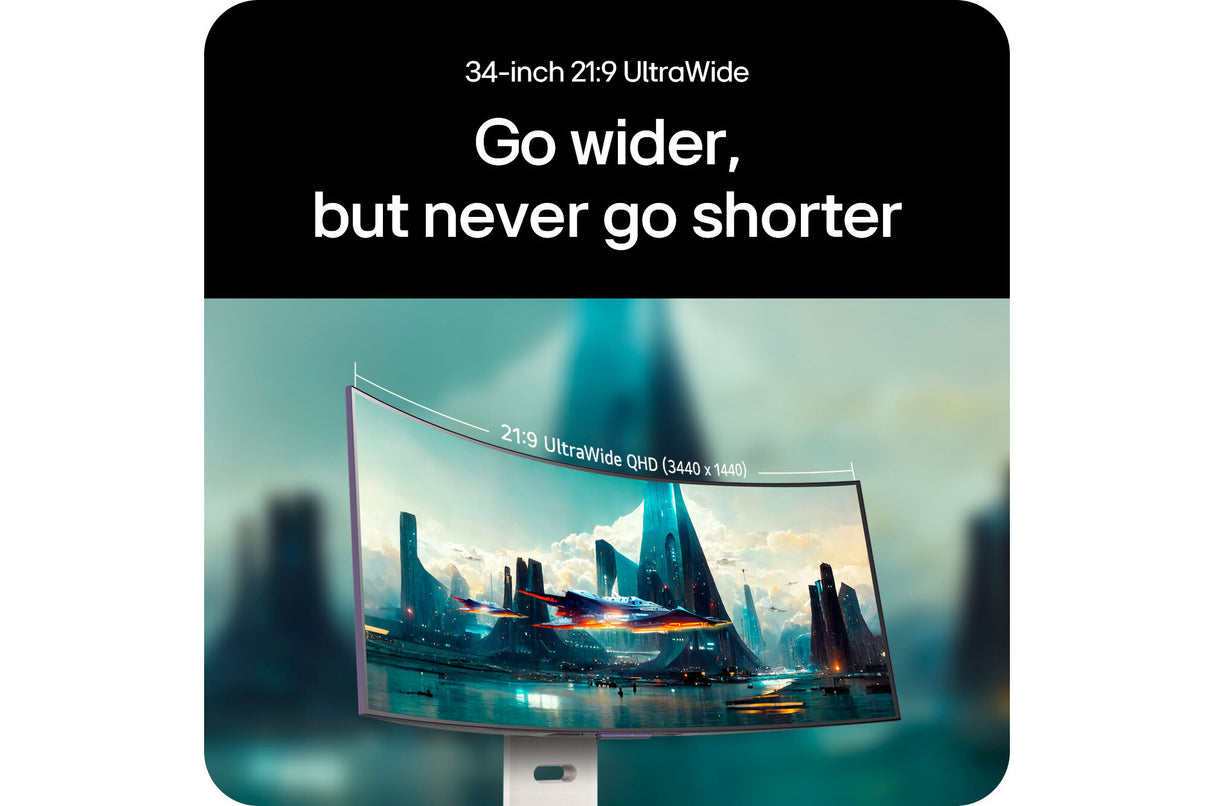 LG UltraGear OLED 34GX90SA-W Smart Gaming monitor