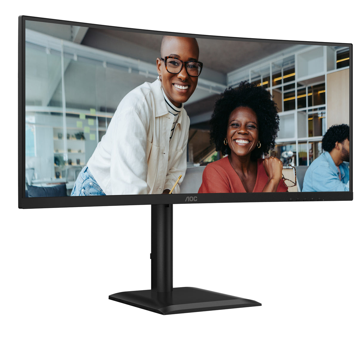 AOC CU34E4C computer monitor 86.4 cm (34") 3440 x 1440 pixels UltraWide Quad HD LED Black