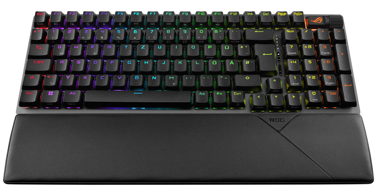 ASUS ROG Strix Scope II 96 Wireless keyboard Gaming USB + RF Wireless + Bluetooth QWERTZ German Black