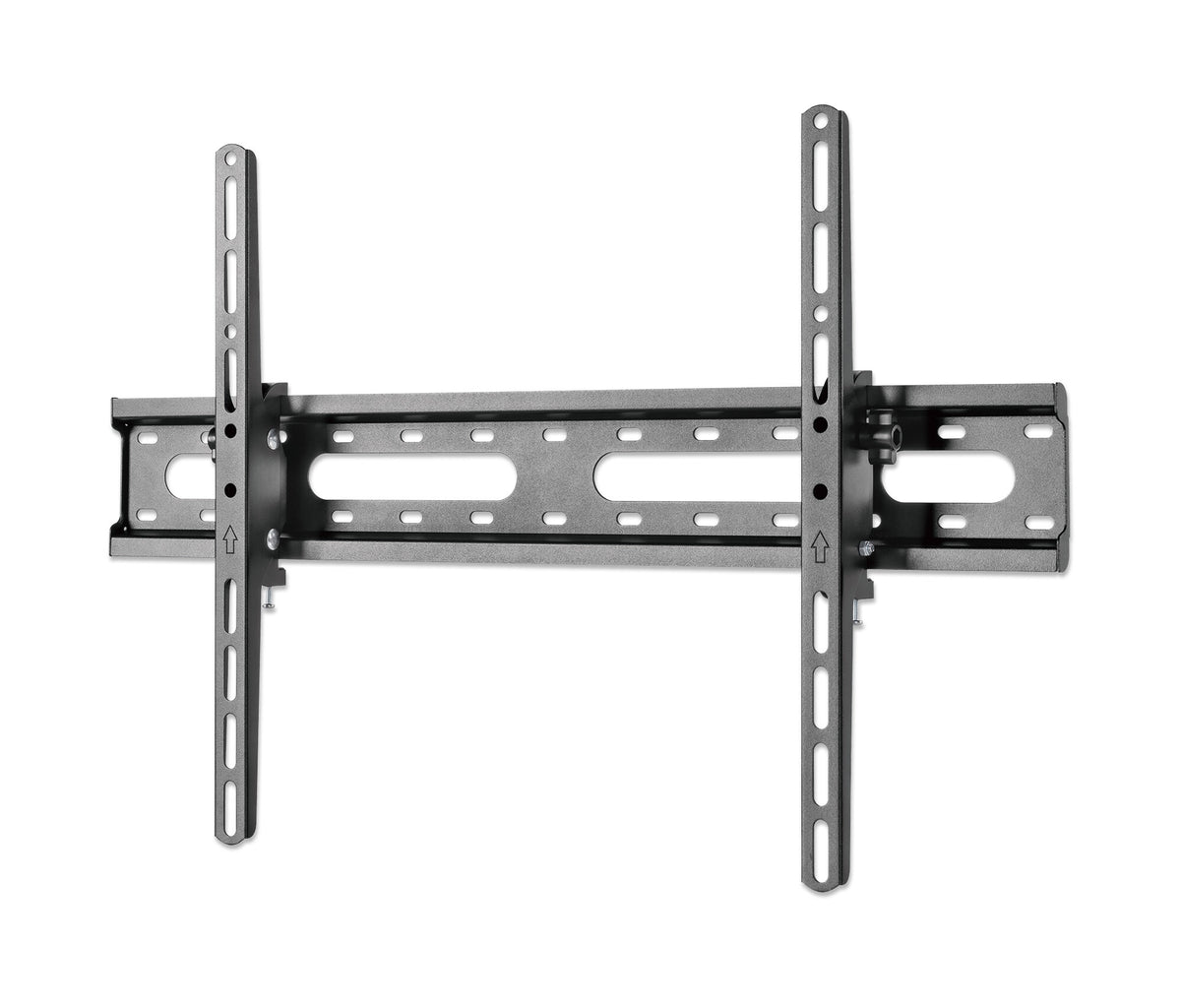 Manhattan Wall Mount for TV & Monitors (Tiltable), For screens 37" to 65", VESA compatibility: all between 200x200mm to 600x400mm - check the dimensions of the four mounting holes on back of screen to ensure it fits, Max 45kg, Black, Bracket