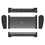 j5create JTD562-FN laptop dock/port replicator Wired Thunderbolt 4 Grey
