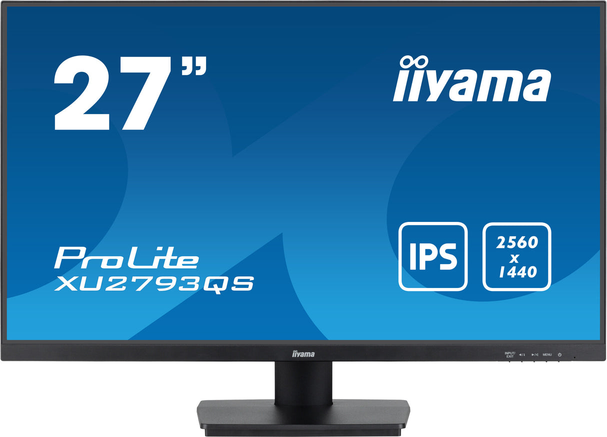 iiyama ProLite XU2793QS-B6 computer monitor 68.6 cm (27") 2560 x 1440 pixels 2K Ultra HD LED Black