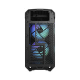 Fractal Design Torrent Compact (Light TG RGB) Caja para juegos con ventanas de vidrio tintado claro, E-ATX, 2 ventiladores RGB, concentrador de ventilador, tira RGB en cubierta de fuente de alimentación, rejilla frontal, USB-C