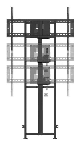 Viewsonic VB-STND-104 signage display mount 2.18 m (86") Black