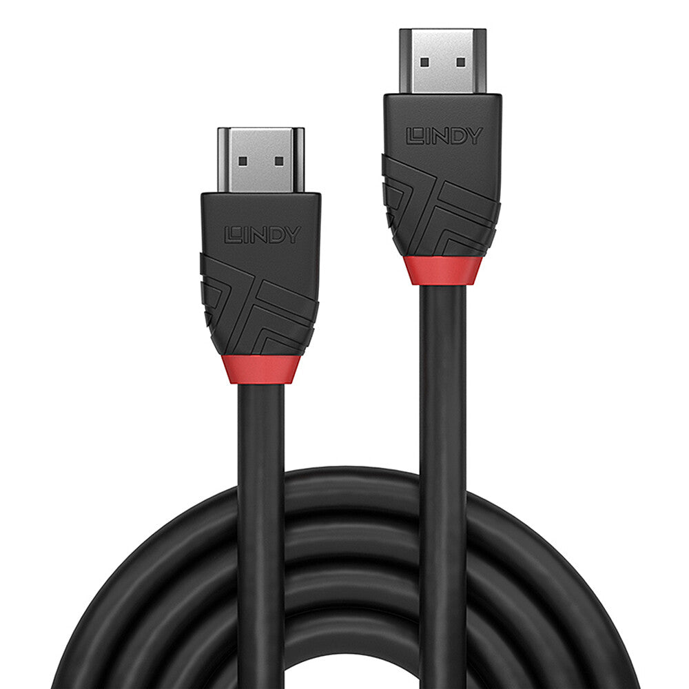 Lindy 2m High Speed HDMI Cable, Black Line