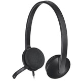 Auriculares estéreo Logitech H340 USB Plug-and-Play con micrófono con cancelación de ruido