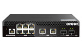 QNAP QSW-M2106R-2S2T network switch Managed L2 10G Ethernet (100/1000/10000) 1U Black