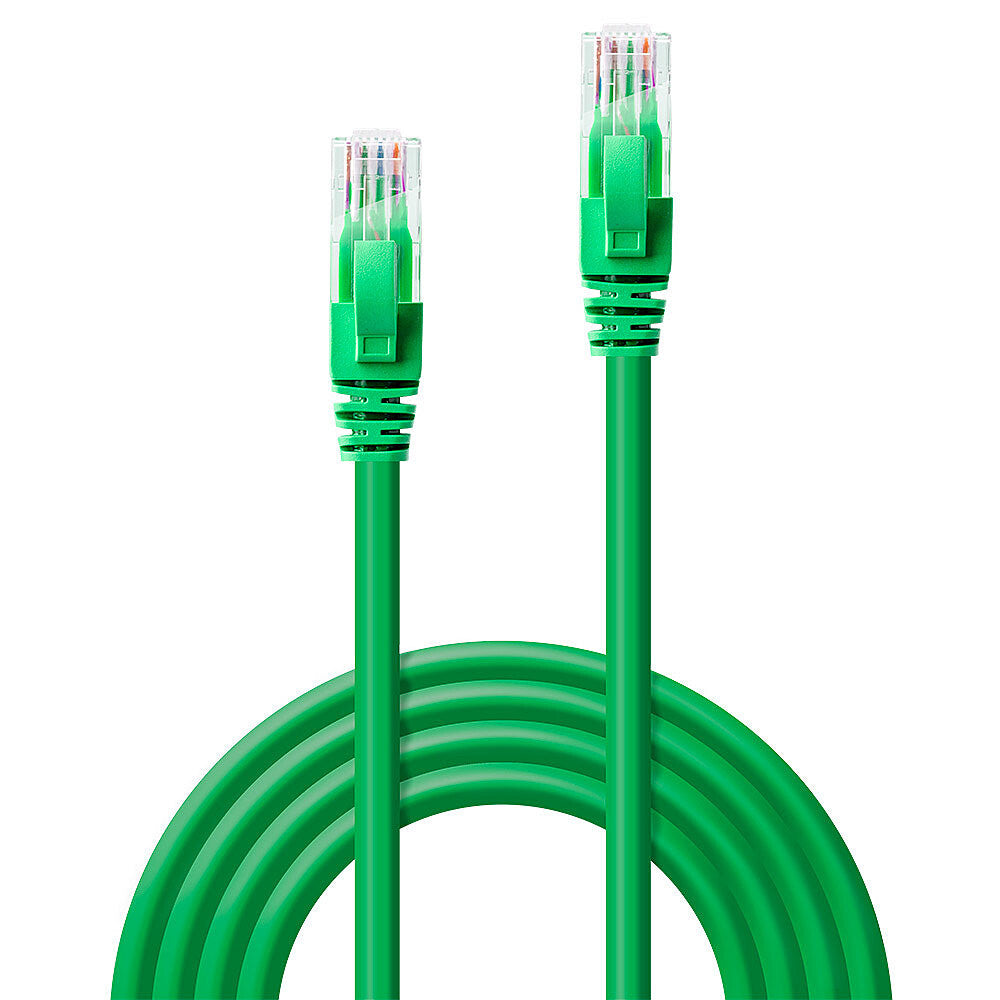 Lindy 1m Cat.6 U/UTP Network Cable, Green