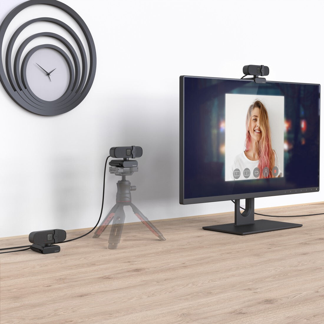 Hama C-400 webcam 2 MP 1920 x 1080 pixels USB 2.0 Black