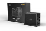 ¡Tranquilizarse! PSU Dark Power de 750 W, 13, totalmente modular, ventilador dinámico fluido, titanio 80+, ATX 3.0, PCIe 5.0, carril cuádruple, frontal de fuente de alimentación de malla completa, llave OC