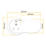 Fellowes Power Spot with 1 Power Socket & 1 USB-C Port White