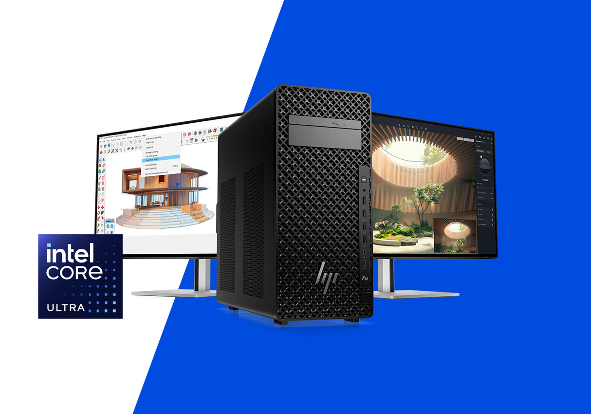 HP Z2 Tower G1i Workstation Desktop PC Intel Core Ultra 7 265K 32 GB DDR5-SDRAM NVIDIA RTX 2000 Ada Windows 11 Pro AI PC, AI Workstation Black