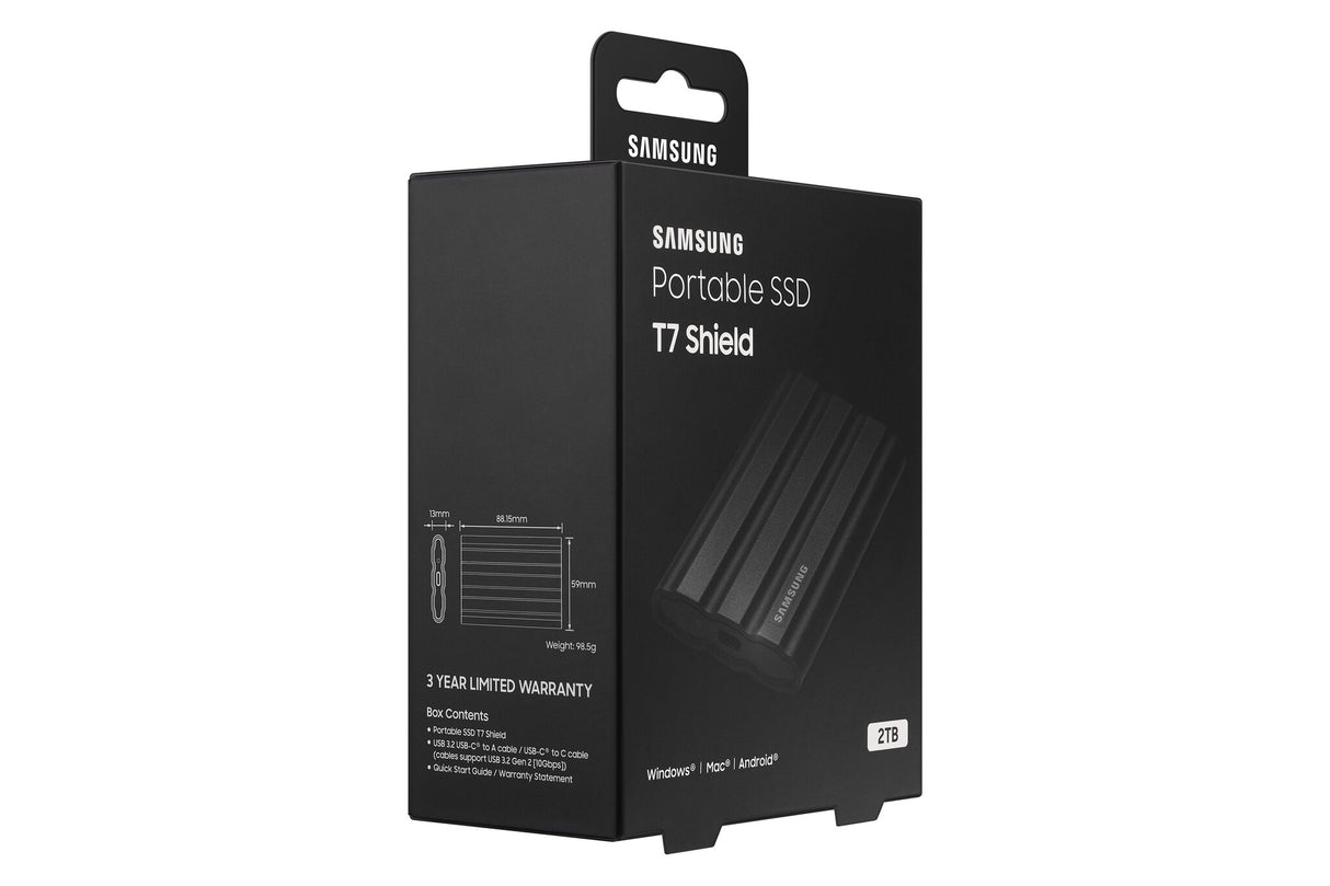 Samsung MU-PE2T0S 2 TB USB Type-C 3.2 Gen 2 (3.1 Gen 2) Black