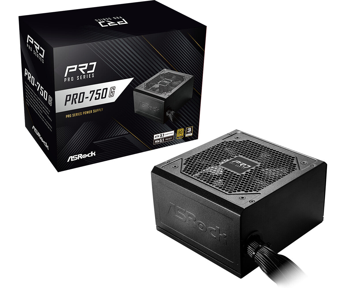 Asrock PRO-750G power supply unit 750 W 24-pin ATX ATX Black