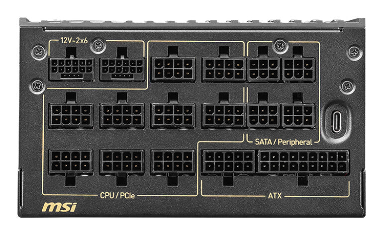 MSI MEG Ai1600T PCIE5 power supply unit 1600 W 24-pin ATX ATX Black