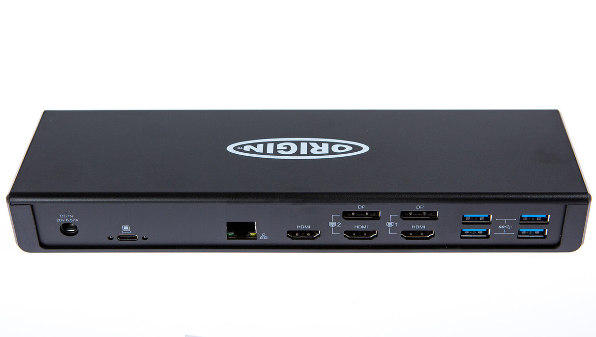 Origin Storage 4K Travel Dock USB C Wired USB 3.2 Gen 1 (3.1 Gen 1) Type-C Black