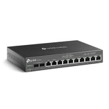 TP-LINK (ER7212PC) Omada Enrutador VPN Gigabit 3 en 1 - Enrutador + Switch PoE + Controlador Omada, 12 Puertos, Hasta 4x WAN