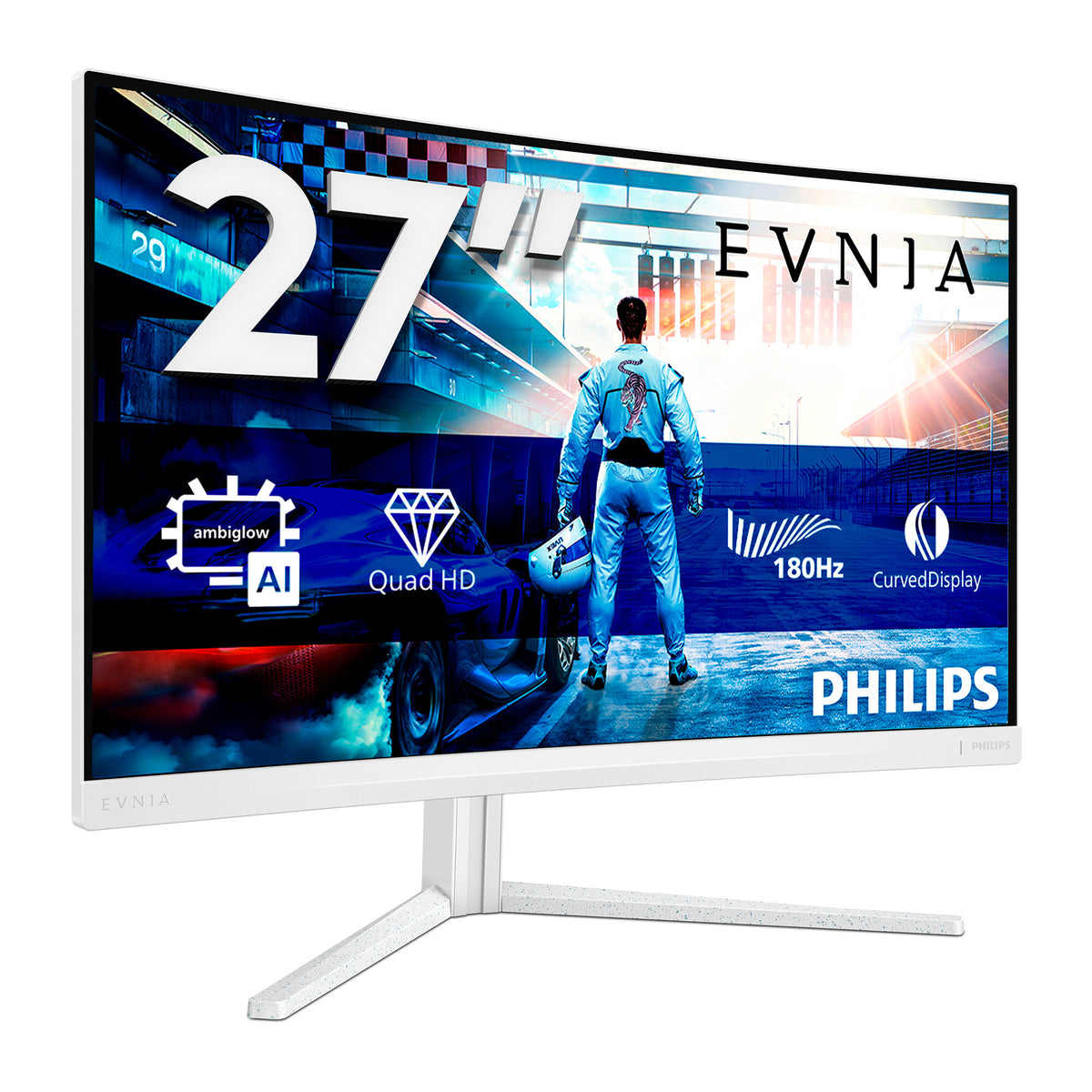 Philips Evnia 5000 27M2C5501/00 computer monitor 68.6 cm (27") 2560 x 1440 pixels Quad HD LCD White