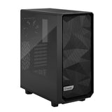 Fractal Design Meshify 2 Compact (Black TG) Estuche para juegos con ventana de vidrio tintado claro, ATX, frente de malla angular, 3 ventiladores, filtro frontal desmontable, USB-C