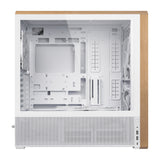 Lian Li Lancool LAN217W computer case Midi Tower White, Wood