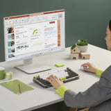 ASUS Jelly75 KD201 keyboard Universal USB + RF Wireless + Bluetooth Green, White, Black