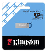 Kingston Technology DataTraveler 512GB Kyson 220MB/s Metal USB 3.2 Gen 1