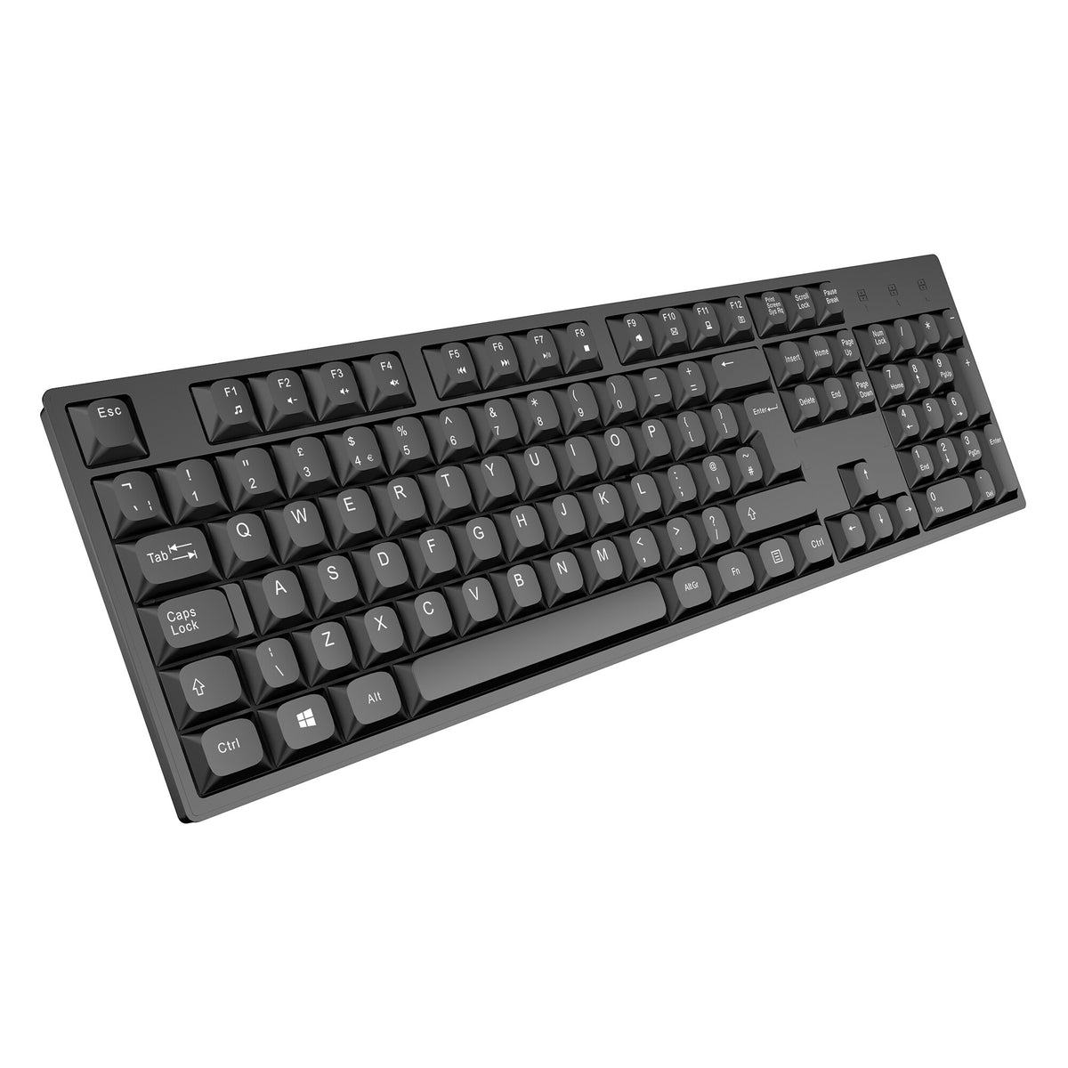 VIDA OFFICE 2IN1 USB KIT keyboard Mouse included Home/Office QWERTY UK English Black