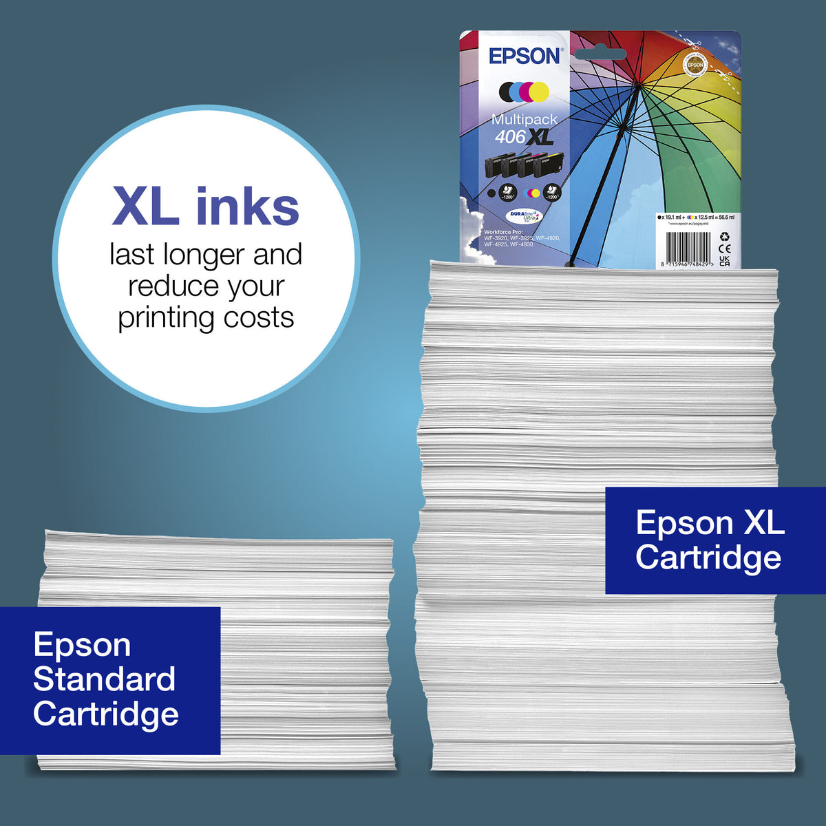 Epson Multipack 4-colour 406 Umbrella DURABrite Ultra EasyMail Ink