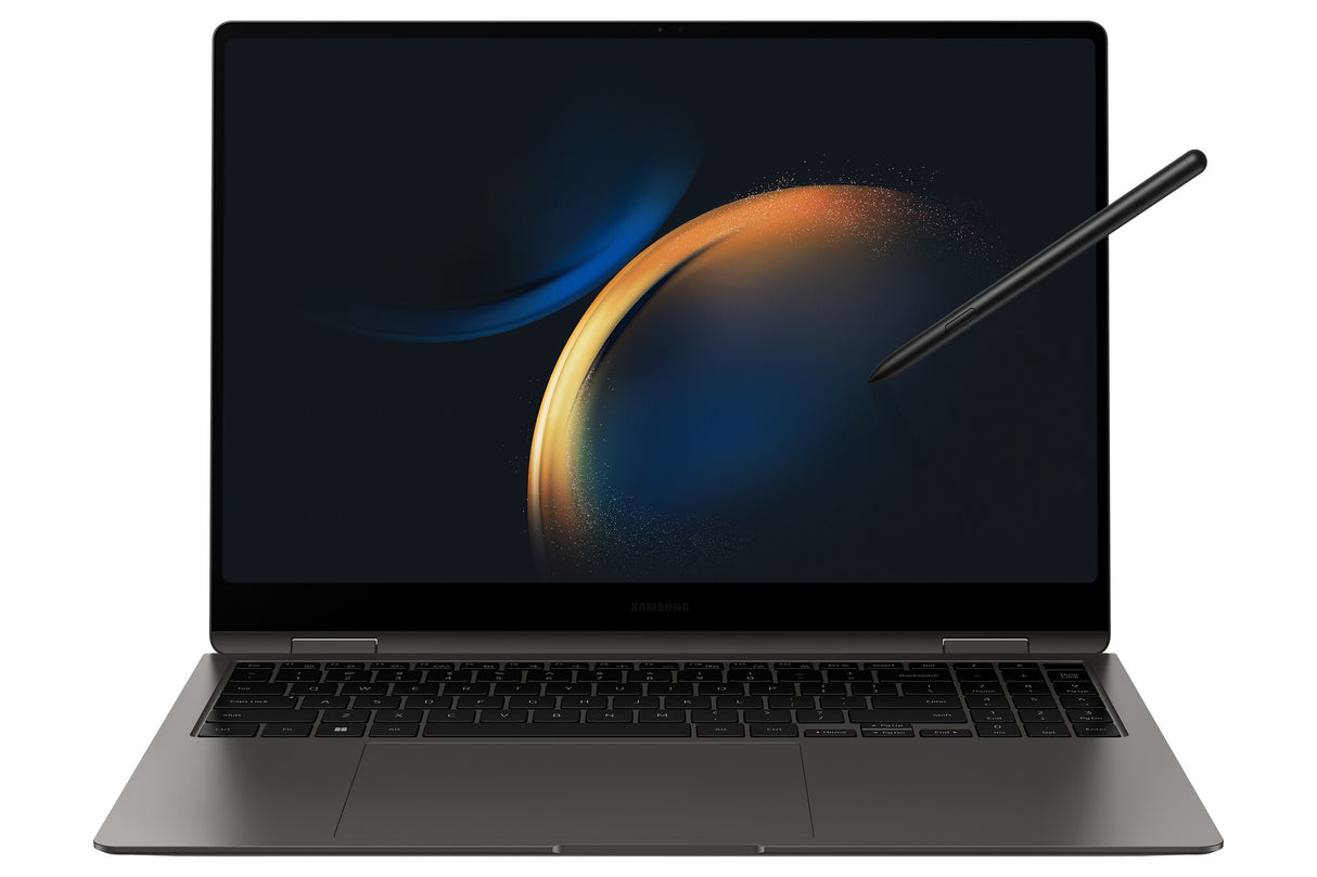 Samsung Galaxy Book3 Pro 360 Intel® Core™ i5 i5-1340P Hybrid (2-in-1) 40.6 cm (16") Touchscreen WQXGA+ 8 GB LPDDR5-SDRAM 256 GB SSD Wi-Fi 6E (802.11ax) Windows 11 Home Graphite